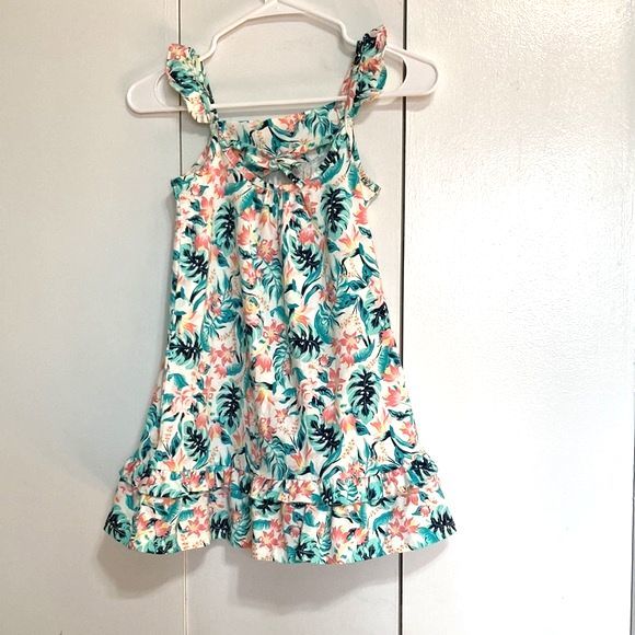 TOMMY BAHAMA Tropical Floral Sleeveless Dress Girls 5T - Picture 2 of 13